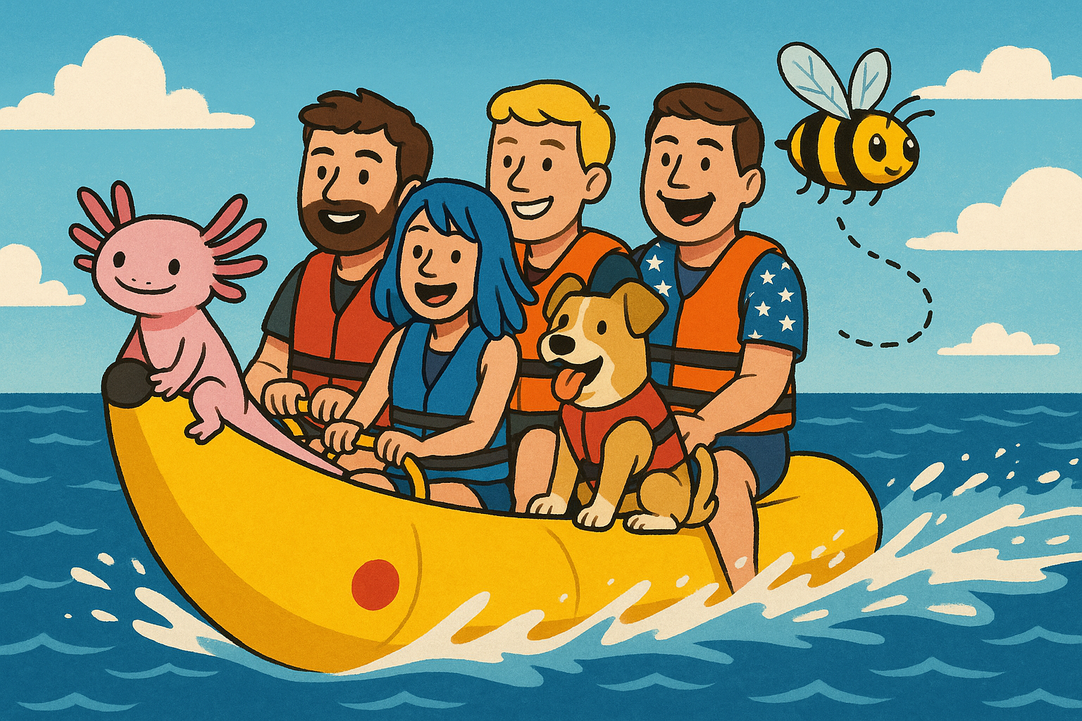 The Big Banana boat
